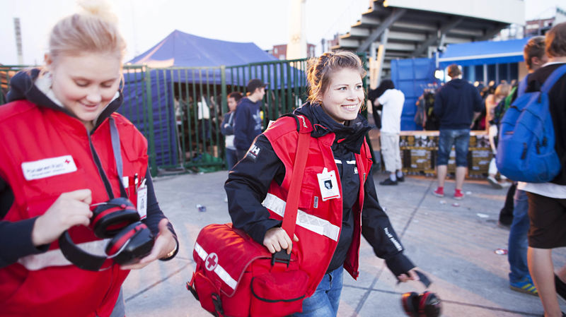 Requirements for a first aid standby volunteer