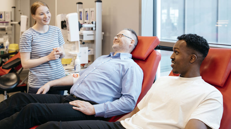 Visibility of branch activities at blood donation events