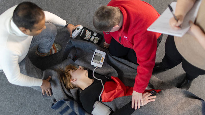 Advanced course for first aid standby volunteers